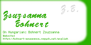 zsuzsanna bohnert business card